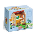 Djeco Wooden Farm with Animals and Figures in a Suitcase