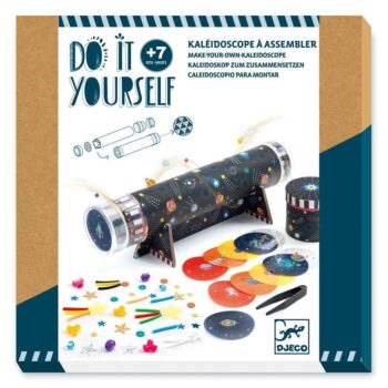 Djeco DIY Make Your Own Kaleidoscope – Space Theme – FSC MIX