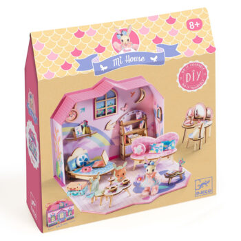 Djeco DIY Build & Paint Dollhouse Suitcase “Rosie”