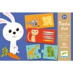 Djeco 10 Two-Piece Puzzles – The Animal and Its Food