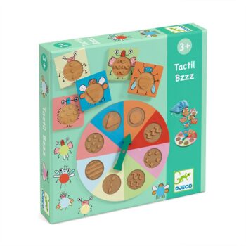 Djeco Educational Touch & Feel Lotto – Animals & Patterns