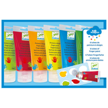Djeco 6 Finger Paints in Tubes