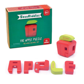 Svoora SvooRiddles 3D Wooden Puzzle “APPLE”
