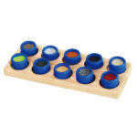 Touch educational game: Fitting pieces, Catch & Guess