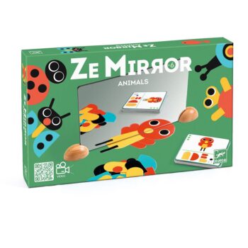 Image composition game with a mirror: Animals