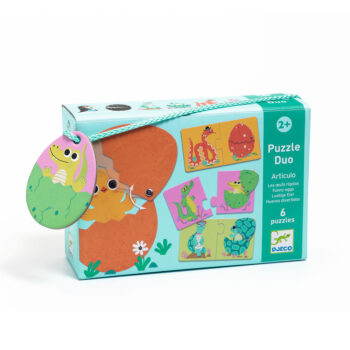 2-piece puzzle with motion effect: The animal and its egg