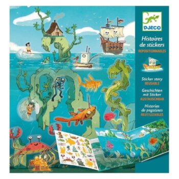 I create stories with 50 stickers: Adventures at sea