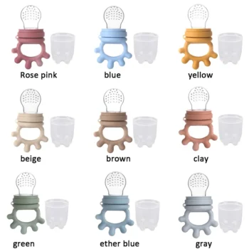 Silicone Baby Fresh Food Feeder Pacifier with bottle