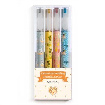 Djeco “Elodie” metallic markers, set of 4 pieces