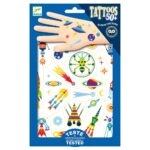 Djeco glow-in-the-dark tattoos “Space”.