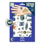 Djeco glow-in-the-dark tattoos “Animals at Night”.